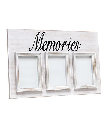 Trio Collage Frame - White, 4x6  Display 3 Photos in 1 Picture Frame