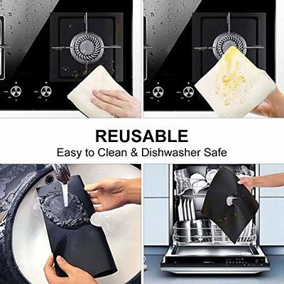 Gas Range Stove Cover Top Burner Protector Reusable Non-Stick Liner For  Kitchen