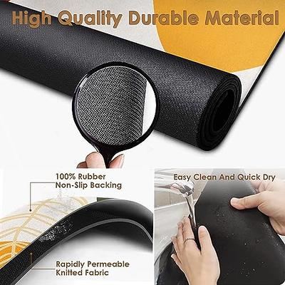 Coffee Maker Mat for Countertops: Coffee Mat Absorbent Coffee Bar Mat for  Kitchen Hide Stain Rubber Backed, 12 X 17 Coffee Bar Accessories Fit  Under