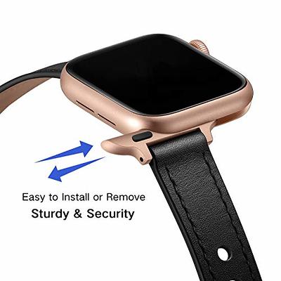  Getino Compatible with Apple Watch Band 40mm 38mm 41mm iWatch  Series 9 8 7 6 5 4 3 2 1 SE for Women Men, Stylish Durable Soft Silicone  Slim Sport Watch