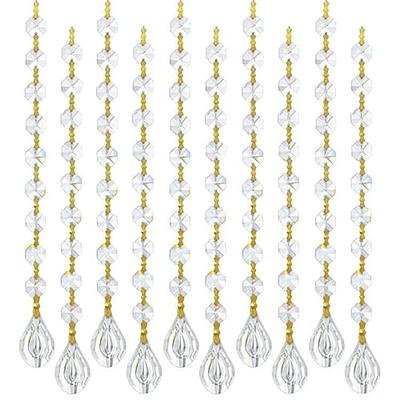 10pcs Crystal Garland Strands Crystal Lamp Beads Glass Loquat