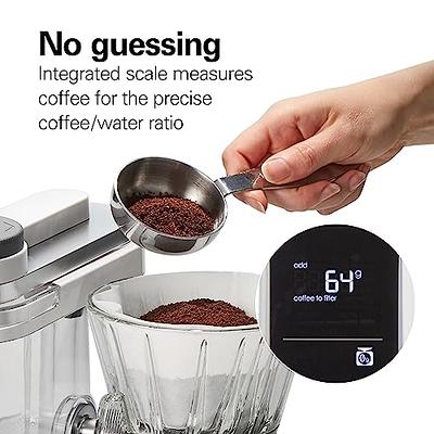 Holstein Housewares 5-Cup Coffee Maker - Pause N Serve, One-Touch Operation, Non-Stick Warming Plate, Water Level Indicator - Reusable Filter 