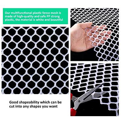  Heavy Duty Plastic Chicken Wire Fence Mesh(Green 16INx10FT)  Thickness:0.12,Hole:0.7,for Garden Net, Poultry Fencing, Chicken Wire  Frame,Animal Cage Fence,Floral Netting ，Safety Protection : Patio, Lawn &  Garden