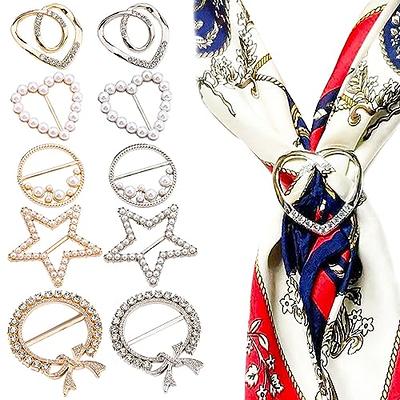 10 Pieces Button Buckle Ring Clip T-Shirt Clips for Women Metal Party T  Shirt Pearls Rhinestone Clips,Clothes Corner Knotted Clothing Scarf Ring  Wrap Holder - Yahoo Shopping