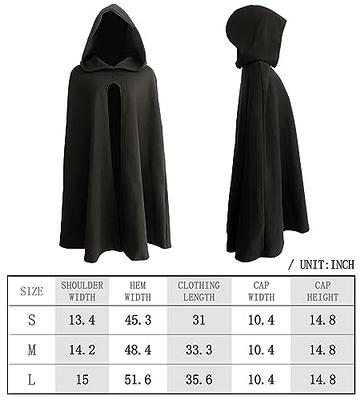 kids black hooded cloak