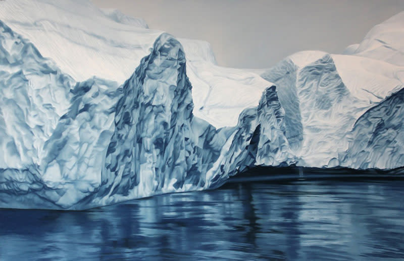 الفنانة زاريا فورمان  Pastel-drawings-of-icebergs-by-zaria-forman-9