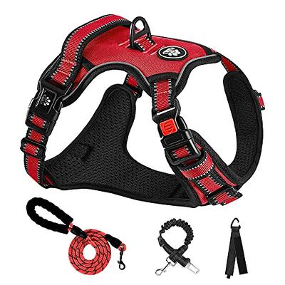 No Pull Front Leading Dog Harness Plush Padded Pet Chest Strap Vest  Reflective