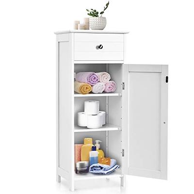 CoolArea Bathroom Storage Cabinet with 2 doors, 30 In Modern Bathroom  Shelves, Over Toilet Storage Organizer, for Small Spaces, White - ShopStyle