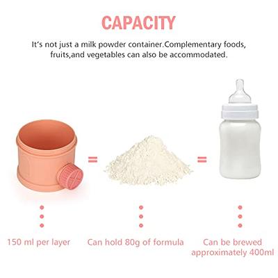 Accmor Baby Formula Dispenser On The Go, 3 Layers Stackable Non-Spill Snack  Storage Milk Powder Formula Container for Travel, BPA Free, Pink - Yahoo  Shopping