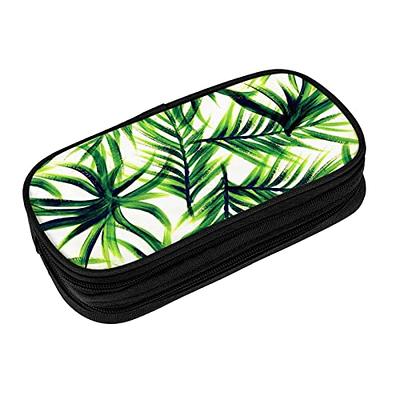 Palm Tree Leaves Print Big Capacity Pencil Case, Oxford Cloth Pencil Pouch,  Double Large Pencil Bag - Yahoo Shopping