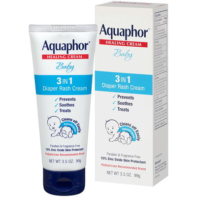 Aquaphor Baby 3-in-1 Diaper Rash Relief Cream - 3.5oz - Yahoo Shopping