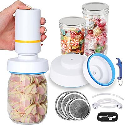 Electric Mason Jar Vacuum Sealer Food Vacuum Saver Can Sealer Jar Seal Pump  Kit Accessories Hose