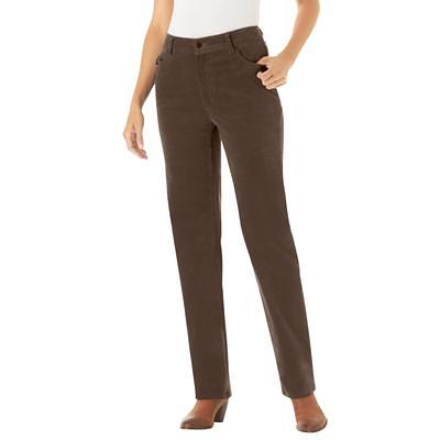 Plus Size Women's Corduroy Straight Leg Stretch Pant by Woman