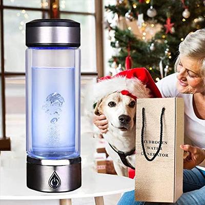 Hydrogen Water Bottle Portable Rechargeable Hydrogen Water Generator Bottle  with New SPE and PEM Technology,Rechargeable Glass Hydrogen Water Machine