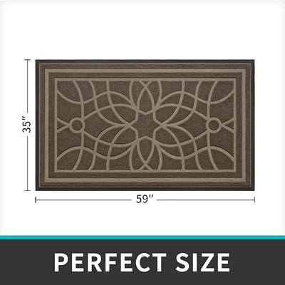 Barnyard Designs 'Gather' Doormat Welcome Mat for Outdoors, Large Front  Door Entrance Mat, 30x17, Brown