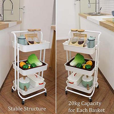 NETEL Kitchen Rack Trolley Kitchen Storage Racks Office Shelves