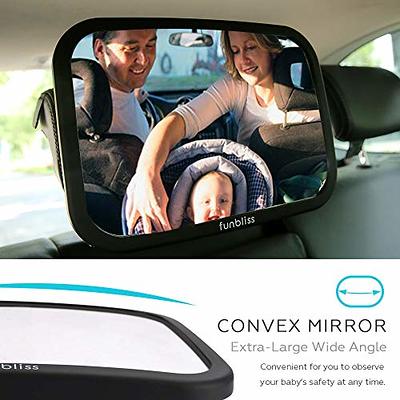 Funbliss Baby Car Mirror Safely Monitor Infant Child in Rear Facing Seat,Car  Seat，See Children or Pets Backseat，Best Newborn Seat Accessories,  Shatterproof - Yahoo Shopping
