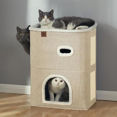 Bedsure Cat Beds for Indoor Cats - Large Cat Cave for Pet Cat