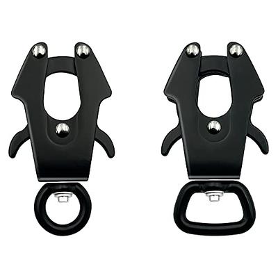  Heavy Duty Dog Leash Clips - Small Quick Release and Lock Snaps  - Frog Clip (Ring 1 x 2) : Pet Supplies