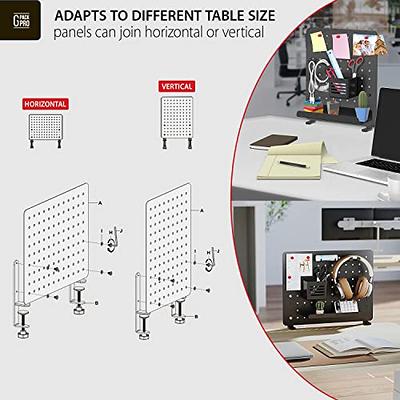 G-PACK PRO Clamp-on Desk Pegboard, Standing Desk Accessories for Office, Gaming  Desk Organizer, Privacy Panel for Desk, Work Desk Organizer, 16.5 x  12.5-inch, S1 White - Yahoo Shopping