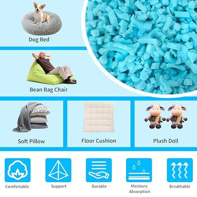Unique Bargains Shredded Memory Foam Filling for Bean Bag Chairs Cushions  Sofas Multicolored 4 Pcs