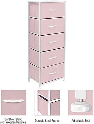 PIAOCAIYIN 5 Drawer Storage Organizer, Plastic Drawers Stackable, Vertical  Storage Tower, Plastic Storage Dresser, Storage Cabinet Drawers Organizer