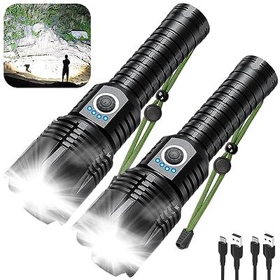 Rechargeable LED Flashlights High Lumens, 900,000 Lumen Brightest  Flashlight with 5 Modes and Waterproof, Long Lasting Powerful Handheld  Bright