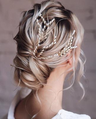 48 Pieces Wedding Pearl Hair Pins Bridal Hair Pearls U Shape Pearl