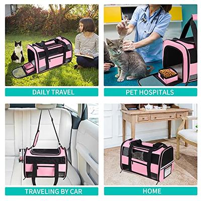 SEVVIS Extra Large Cat Carriers for Cats 20 lbs+, Soft Sided Pet Carrier  Bag for Dogs, Portable Large Dog Carrier- Collapsible Folding Pet Travel