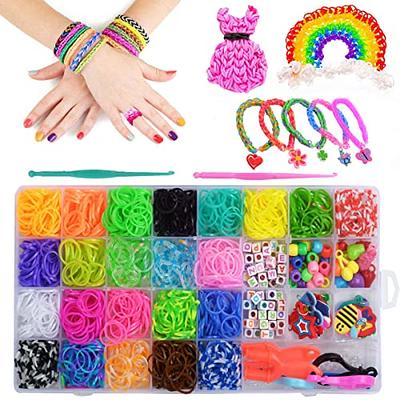 4800 Colorful Rubber Band Bracelet Loom Refill Kit Fun DIY for Kids  w/Storage Case