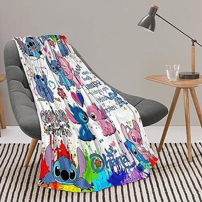 Stitch Blanket for Kids Cute Cartoon Stitch Decor Throw Blanket Gifts for  Girls Boys Super Warm Soft Plush Lightweight Fleece Flannel Blanket Winter