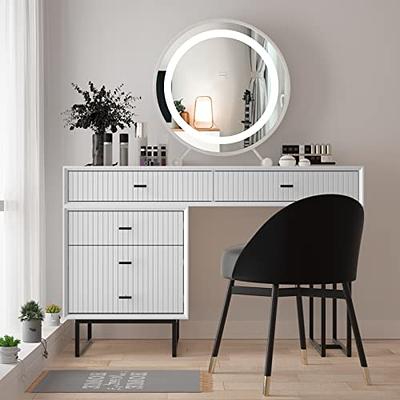 Anbuy Makeup Vanity Desk Set with Drawers, Modern Makeup Dressing Table  Bedroom Vanity Sets Storage Dresser Furniture Set White - Yahoo Shopping