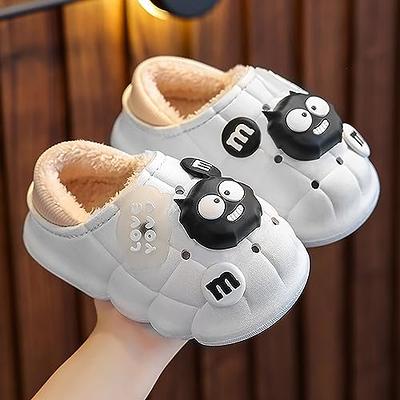 Unisex Child Cartoon Cute Winter Warm Plush Slippers Girls Boy Fashion  Slip-On House Shoes Kids Soft Lightweight Cozy Slides Toddler Boy Slippers  Baby Girls' Shoes Shoes For Boys Kids Sandals Girls 