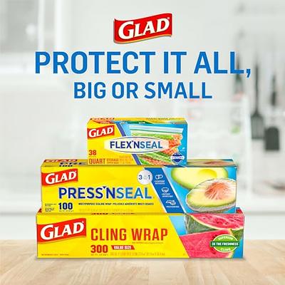 Glad Press'n Seal Plastic Food Wrap, 100 sq ft Roll - Yahoo Shopping