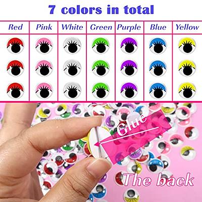 Craft For All - Round Colored Adhesive Wiggle Googly Eyes With