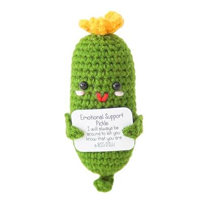 Voyyphixa Mini Funny Positive Cucumber, Cute Crochet Positive Potato with  Encouragement Card Handmade Emotional Support Pickle for Birthday Gifts  Room Decoration (1PC Pickle) - Yahoo Shopping