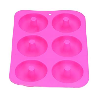 Donut Pan for Baking, Silicone Non Stick 6 Cavity Mini Doughnut