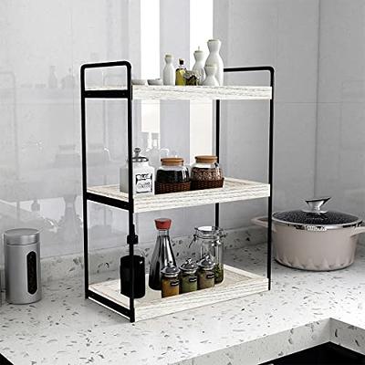 Dyiom Bathroom Organizer Countertop Kitchen Counter Shelf 2-Tier