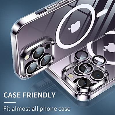 Mansoorr Camera Lens Protector for iPhone 14 Pro / iPhone 14 Pro Max, Alloy  Metal Camera Cover with Tempered Glass Screen Protector Accessories,Case