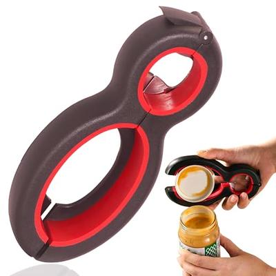 Under Cabinet Jar Opener - Undermount Lid Gripper Tool Easily Grip and Unscrew Multi-sized Jars, Bottles and Containers - Ideal Kitchen Gadget for