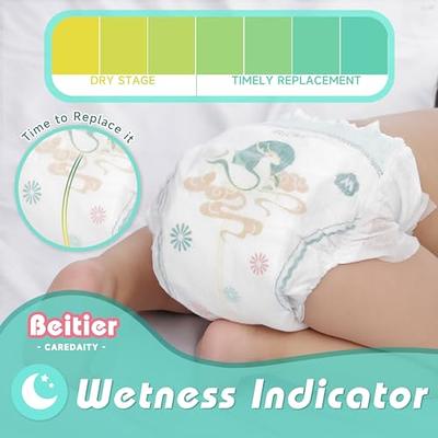 Momcozy Newborn Diapers, Baby Diapers Natural Bamboo Diapers Hypoallergenic  for Sensitive Skin, Disposable Diapers, Organic Diapers Infant Diapers