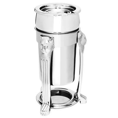 Franmara 9283 Jamboree Double Wall Brushed Stainless Steel 2 Qt. Ice Bucket  with Lid and Tong