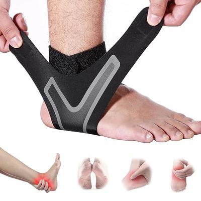 Beister Adjustable Compression Ankle Brace, Elastic Foot Support Wrap,  Sprains Foot Brace for Sports Protect, Arthritis, Plantar Fasciitis,  Achilles