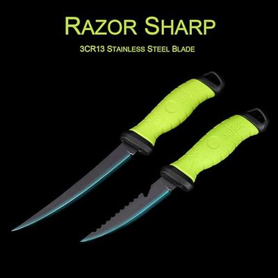 TRUSCEND Razor Sharp Stainless Steel Fishing Fillet Knife