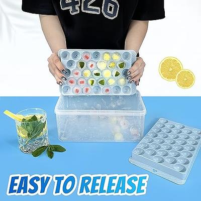 TINANA Crystal Clear Ice Maker, Silicone Ice Ball Tray, 2.5 Large Ice Cube  Mold, Sphere Ice Mold, Black 