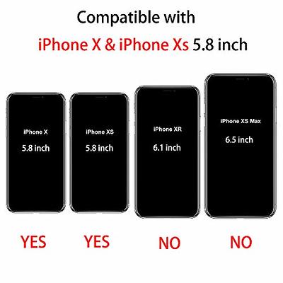 TENOC Phone Case Compatible with iPhone Xs & iPhone X/10 5.8 Inch, Clear  Cases Cute Slim Soft TPU Cover Protective Bumper