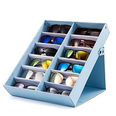 Buy BELISMA Sunglass Organizer for Women and Men - PU Leather Sunglass Case  Hard Shell with Multiple Slots - Glasses Holder for Online at Best Prices  in India - JioMart.