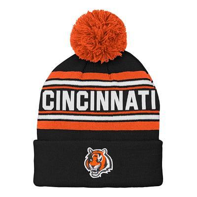 Youth Cincinnati Bengals New Era Black Repeat Cuffed Knit