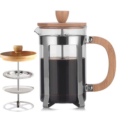 Caffettiera Shatterproof Plastic French Press Coffee Maker Carafe 34 Oz