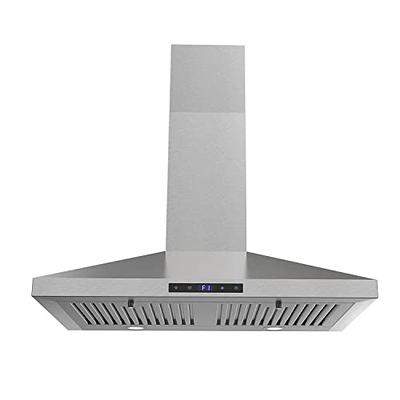 36 Range Hood, GASLAND Chef GR36SS Curved Glass Stainless Steel Wall Mount  Range Hood, 3 Speed 450 CFM Ducted Kitchen Hood with LED Lights, Sensor  Touch Control, Convertible Chimney, Aluminum Filter - Yahoo Shopping